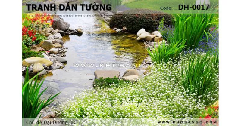 Tranh dán tường Đại Dương 3D DH-0017