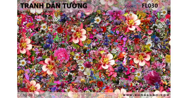 Tranh dán tường Hoa FL030