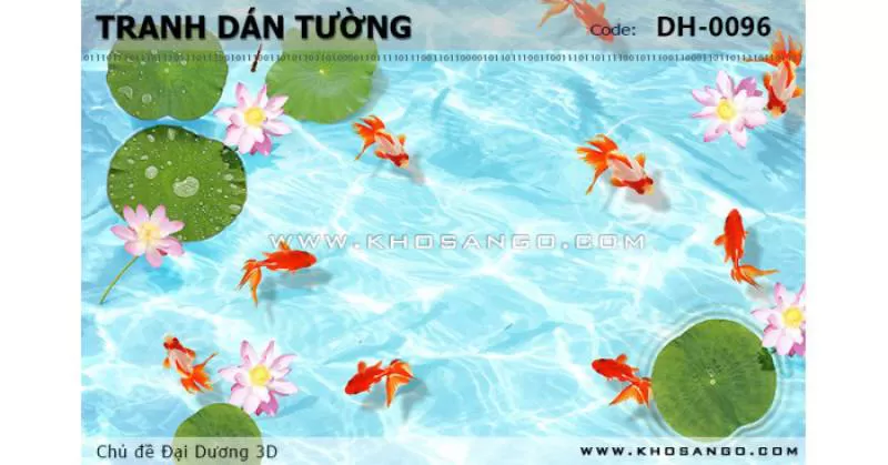 Tranh dán tường Đại Dương 3D DH-0096