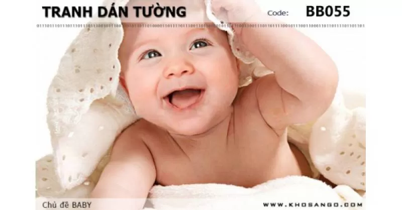 Tranh dán tường BABY BB055