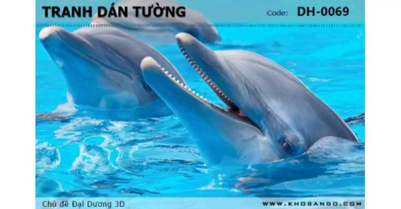 Tranh dán tường Đại Dương 3D DH-0069