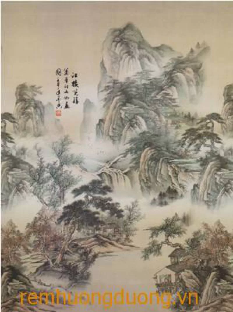 Rèm Cuốn Tranh CT.012B- Rèm Hướng Dương