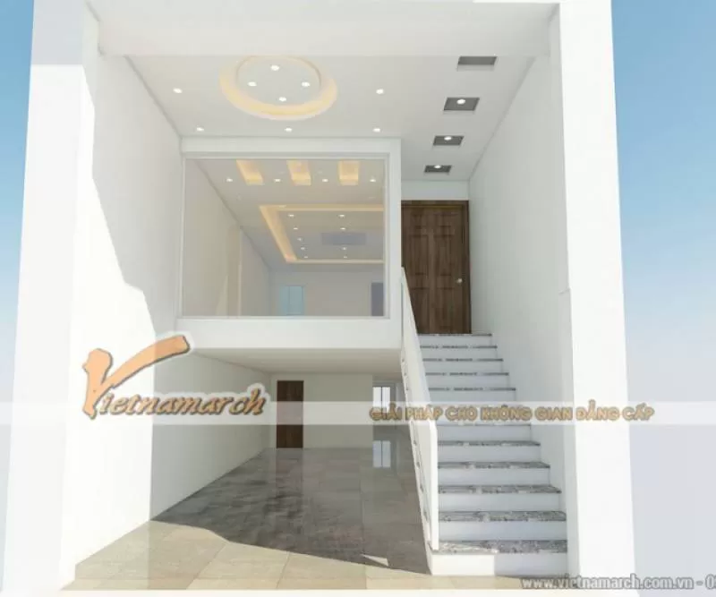 Thiết kế trần thạch cao nhà phố cho gia đình chị Hạnh – Hải Dương