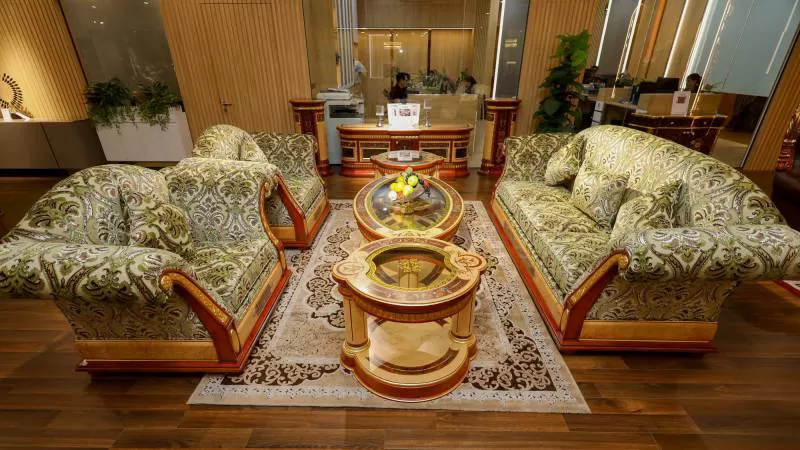 Bộ bàn sofa A1 - 1 sofa 3 - 2 sofa 1 -1 bàn -2 đôn