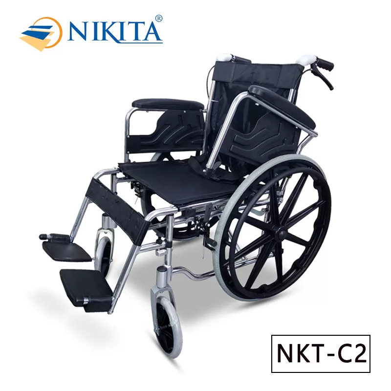 Xe lăn tay mạ crome tay chân tháo rời C2