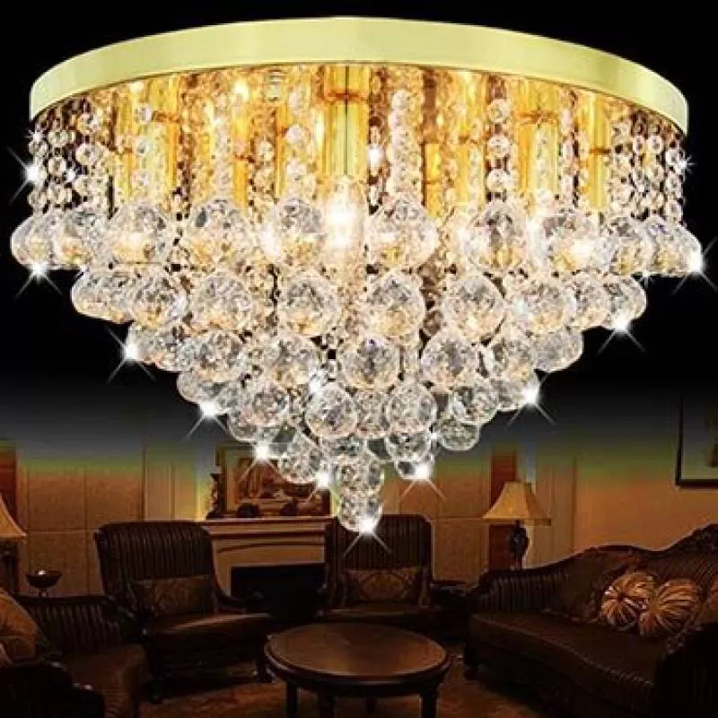 Đèn mâm ốp trần pha lê nhâp khẩu ATL6895