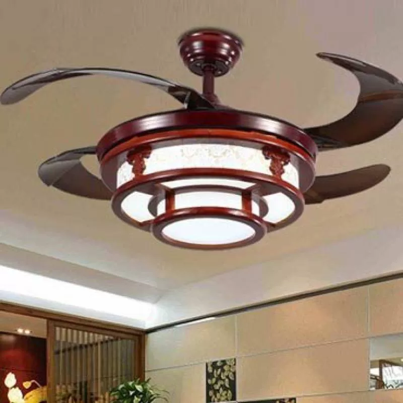 Đèn quạt trần gỗ nghệ thuật JC8530