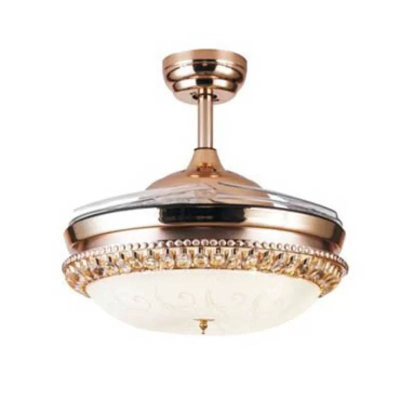 Đèn quạt trần màu Gold sang trọng JC8058
