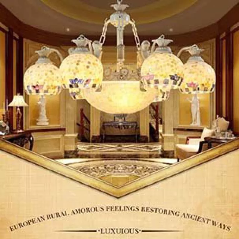 Đèn chùm cao cấp hình bóng tròn YB213