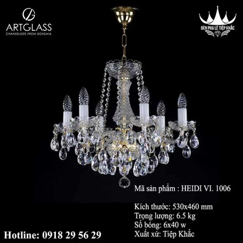 Đèn Phòng Khách HEIDI VI 1006 Bởi 6167 đánh giá