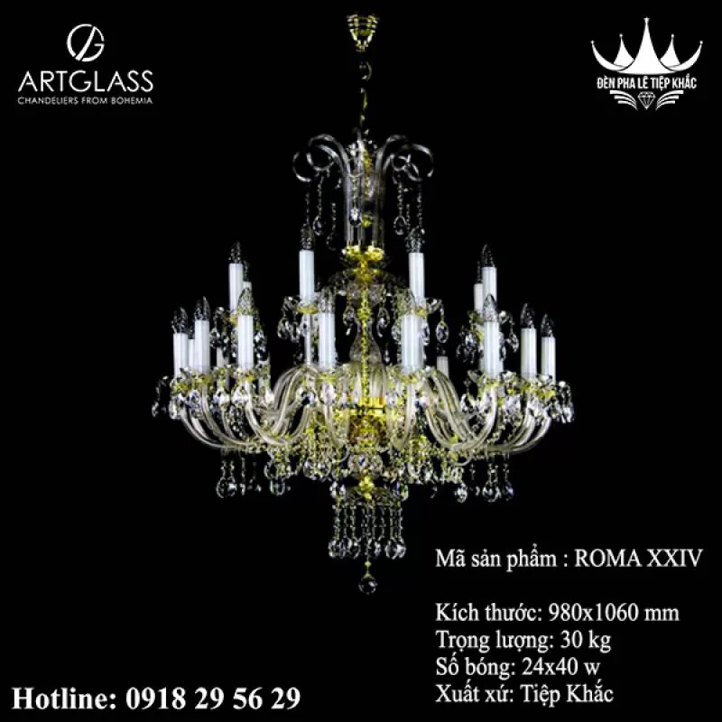 Đèn đại sảnh ROMA XXIV Bởi 6256 đánh giá