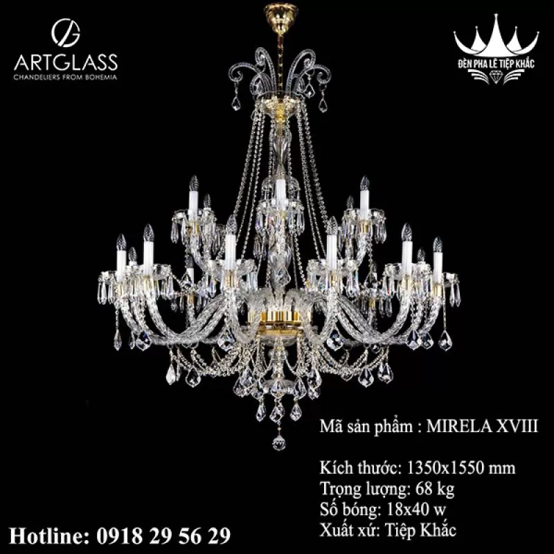 Đèn đại sảnh MIRELA XVIII Bởi 6251 đánh giá