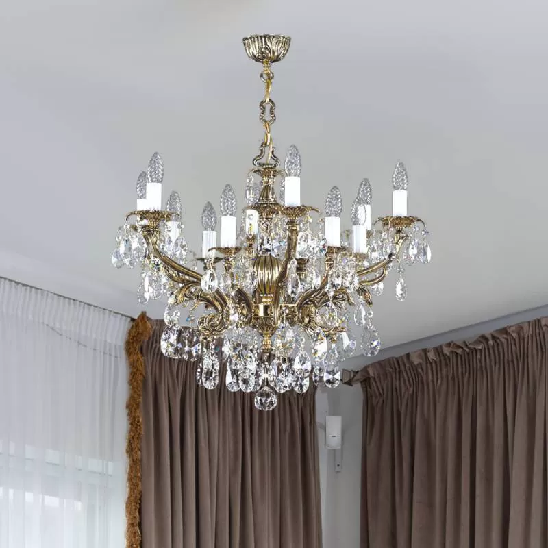 Đèn chùm đồng ETELA VIII Brass Antique Bởi 6493 đánh giá