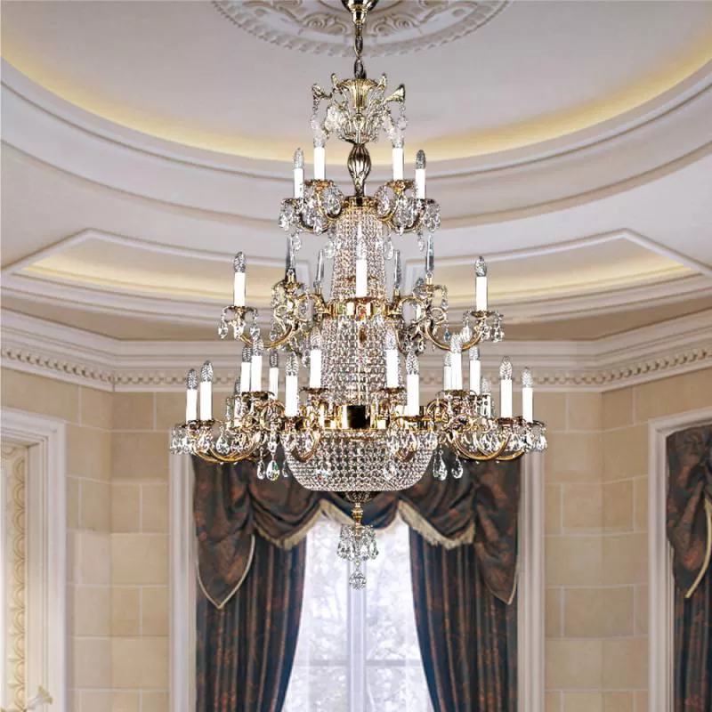 Đèn Đồng Pha Lê ARABELA 1200x1700 Bởi 6339 đánh giá