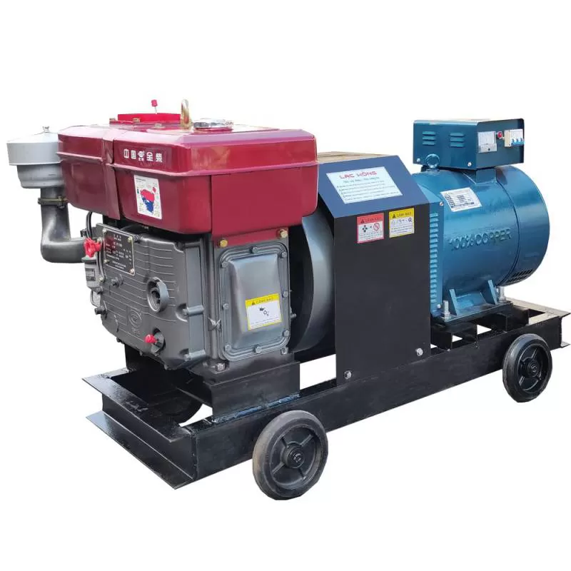 Máy phát điện đầu nổ Đông Phong D24/15kw/380v mát nước
