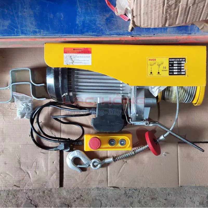 Tời điện HUGO PA1200-40m 220v mới 95