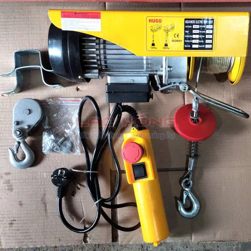 Tời điện HUGO PA300-30m 220v mới 95