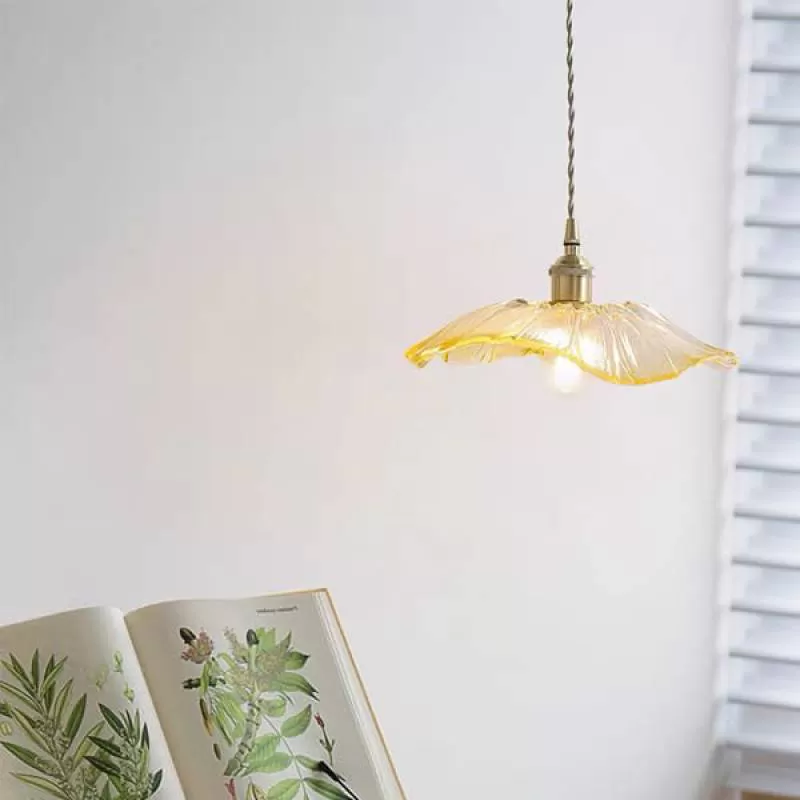 Đèn thả trần quán cafe, bàn ăn, tab đầu giường chao thủy tinh DC-TT23C