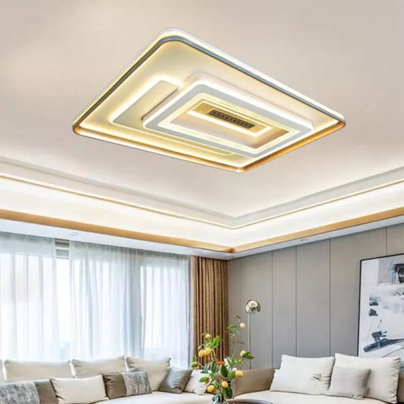 Đèn ốp trần phòng khách hiện đại 3 chế độ ánh sáng L1100mm DR-NC2561