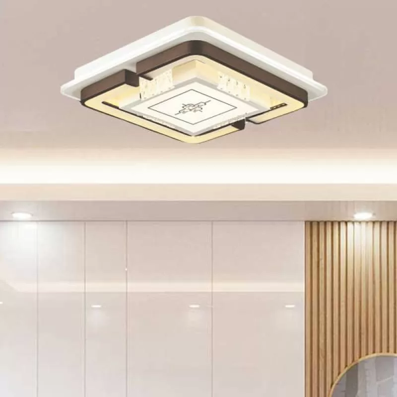 Đèn mâm ốp trần trang trí phòng khách nhỏ, phòng ngủ D550mm EC-ML8603