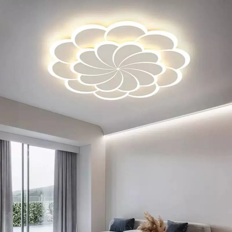Đèn ốp trần trang trí phòng khách hiện đại 3 chế độ D1050mm PH-MO9071
