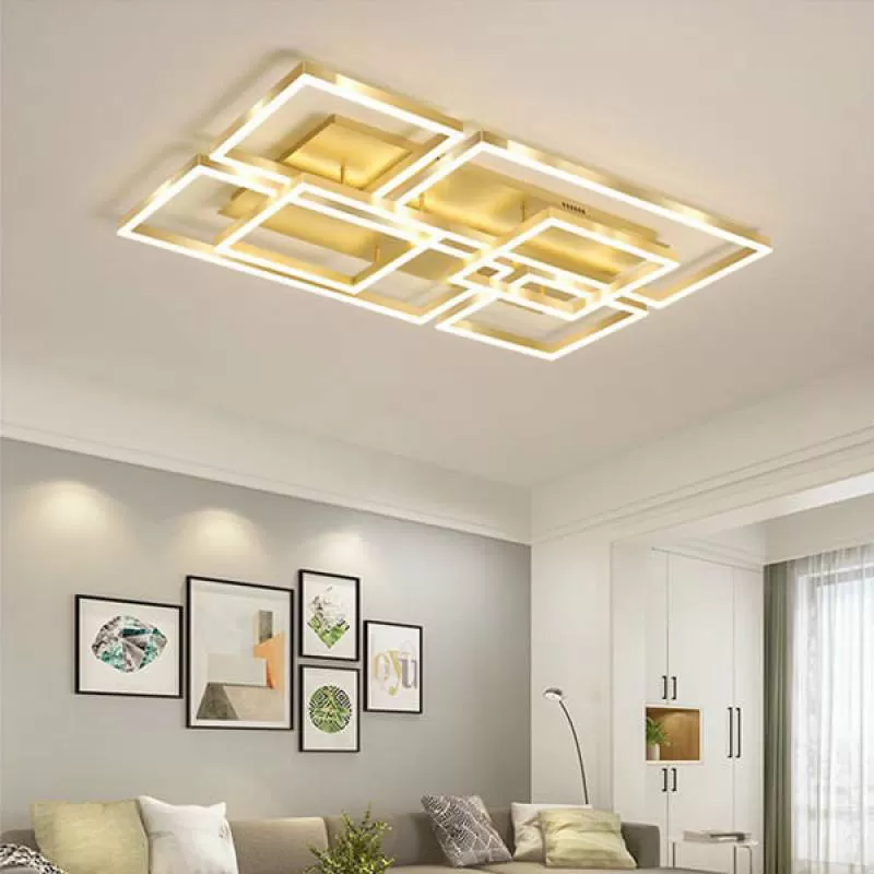 Đèn ốp trần trang trí phòng khách led 3 chế độ 1100x750mm VA-MTA98/6
