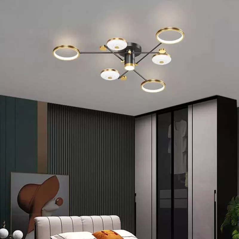 Đèn chùm ốp trần led trang trí tăng giảm ánh sáng D1150mm SE-CLA735
