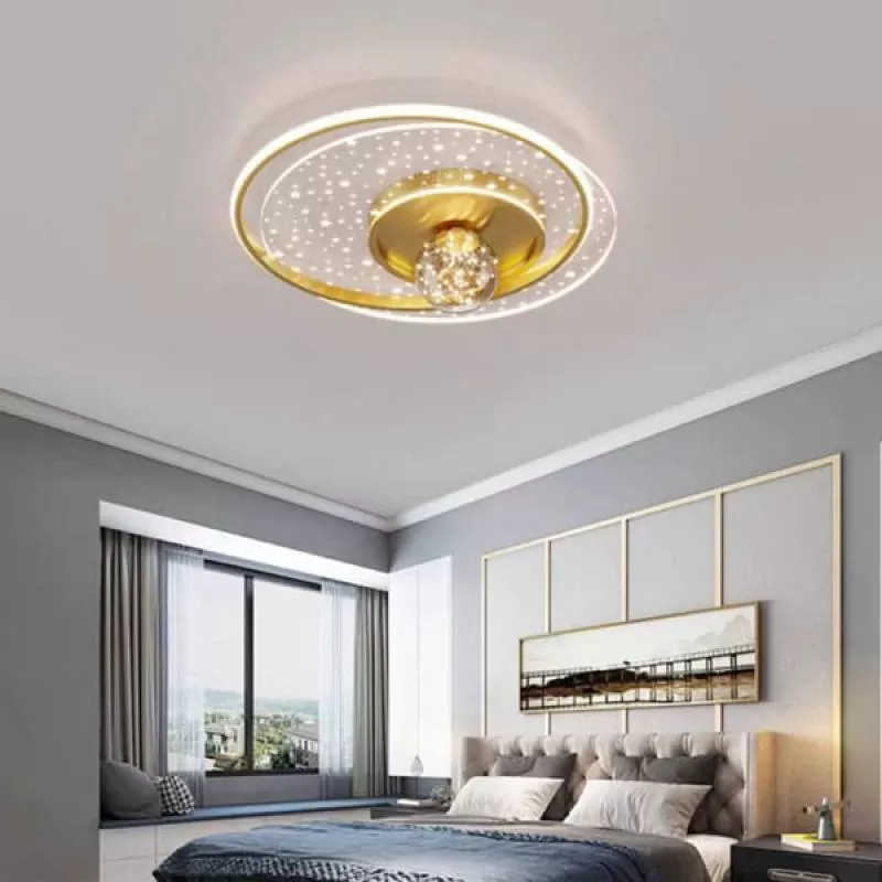 Đèn ốp trần led 3 chế độ ánh sáng trang trí phòng ngủ D500mm DR-C599A