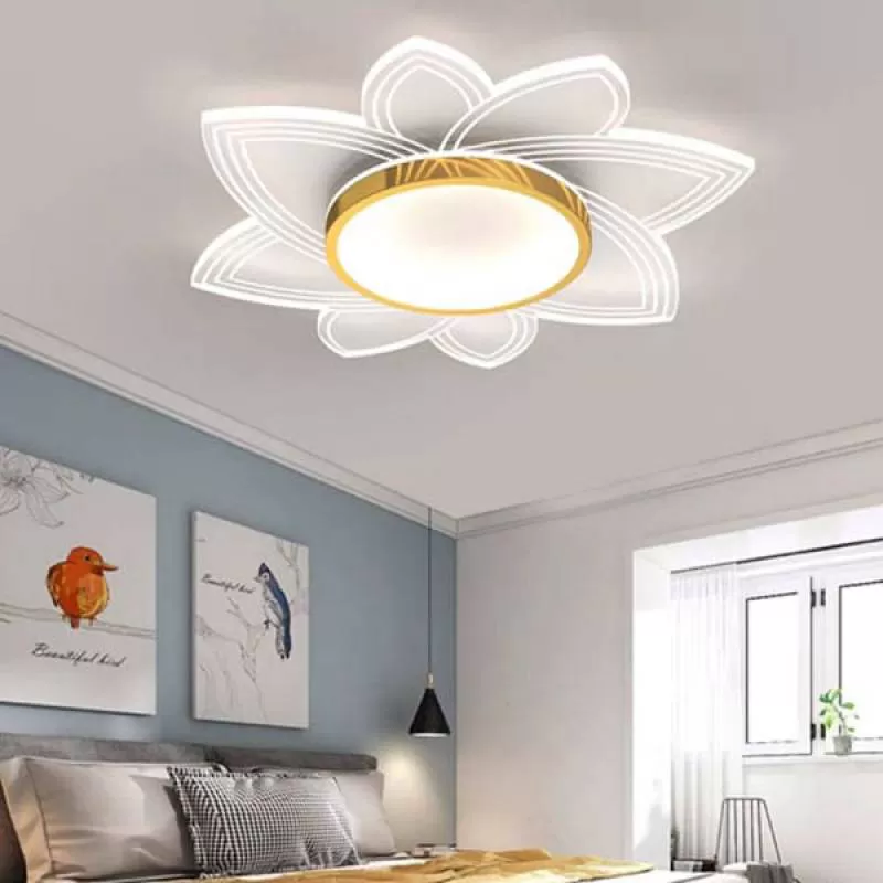 Đèn ốp trần led 3 chế độ ánh sáng trang trí phòng ngủ D500mm DR-C590 