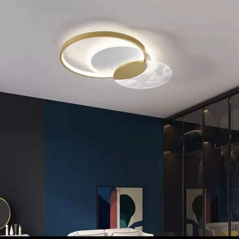 Đèn ốp trần led 3 màu trang trí phòng ngủ hiện đại 510x350mm SE-MC563
