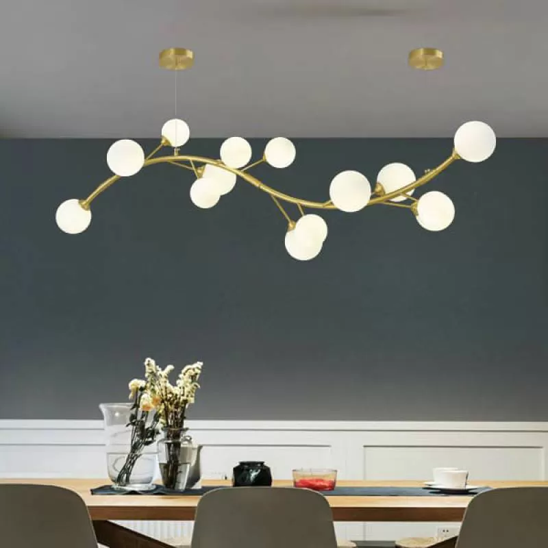 Đèn thả đồng gắn phòng ăn HP-TD6518-14 giá rẻ 30