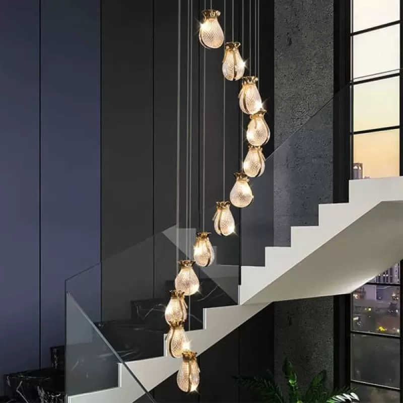 Đèn thả thông tầng túi phúc lộc cát tường AN-T8232-12