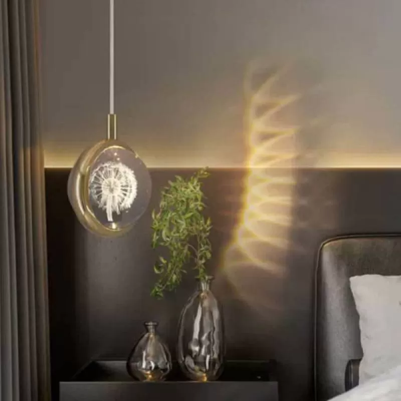 Đèn thả trang trí hiện đại 3 chế độ, 2 kích thước D100-120mm EC-T14-18