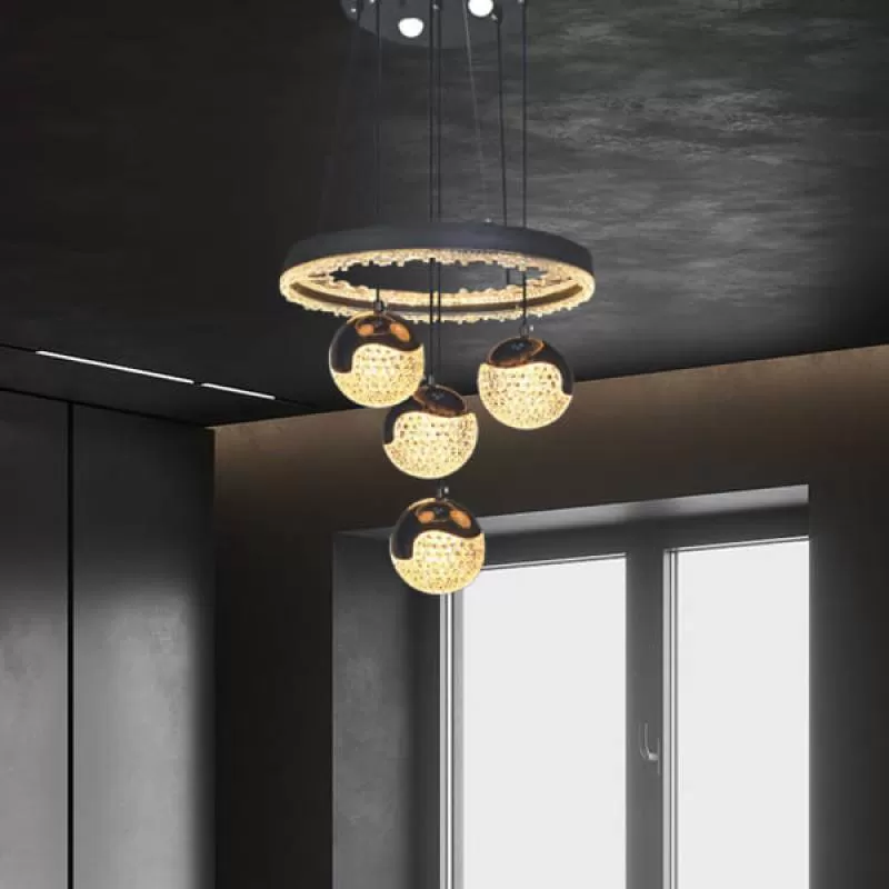 Đèn thả trần phòng khách 3 chế độ ánh sáng cho nhà phố đẹp DR-NB638/4