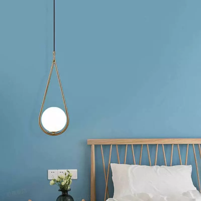 Đèn thả chao thủy tinh trang trí bàn ăn, phòng ngủ W250mm SE-TKD713