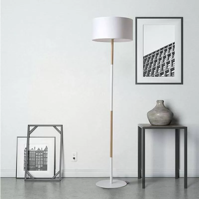 Đèn cây đứng góc sofa phòng khách, phòng ngủ màu trắng DC-DD3084T