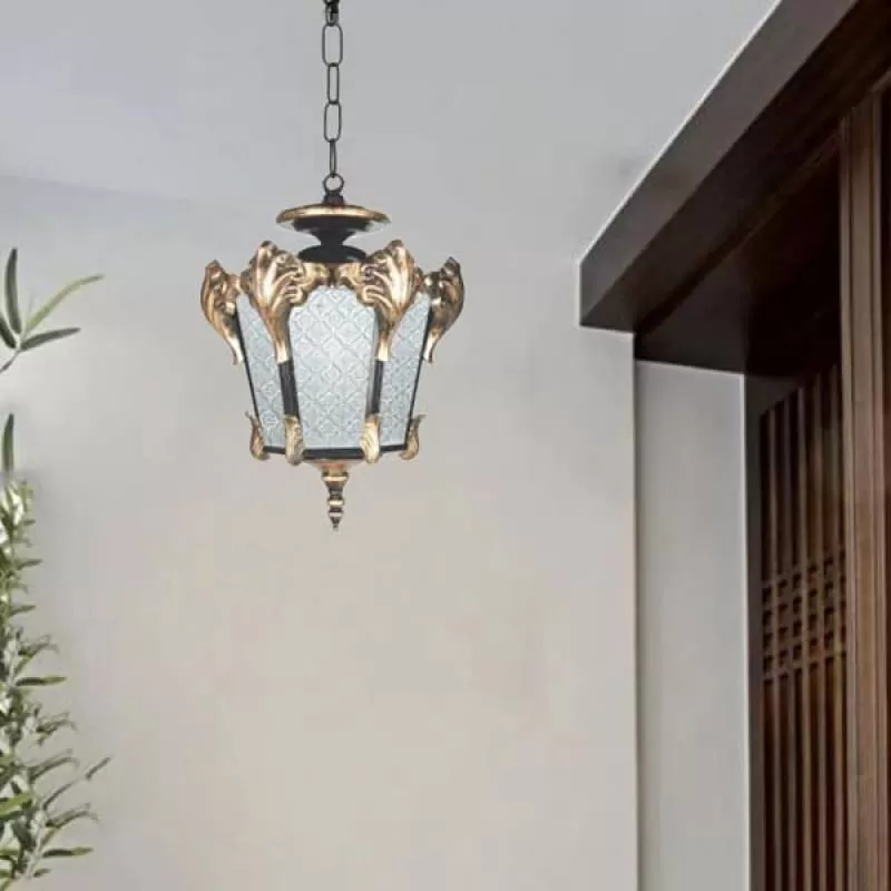 Đèn thả ngoài trời treo ban công, mái vòm, hành lang D190mm DR-NVT946
