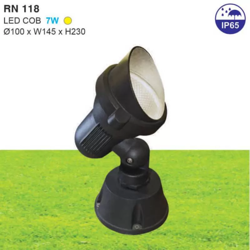 Đèn led ghim rọi bãi cỏ sân vườn 7W cao cấp HP-RN118 