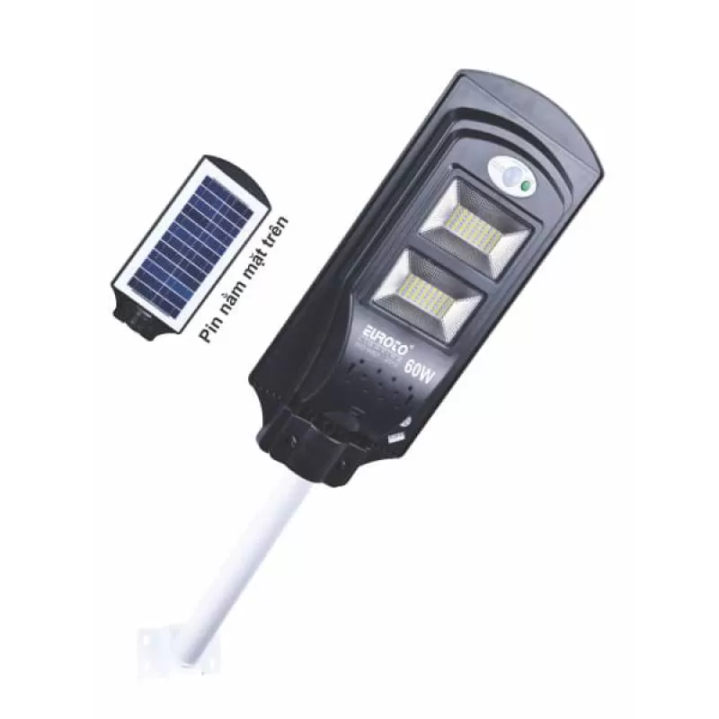 Đèn đường năng lượng mặt trời cảm biến tự động cao cấp 60W EC-SOLAR06