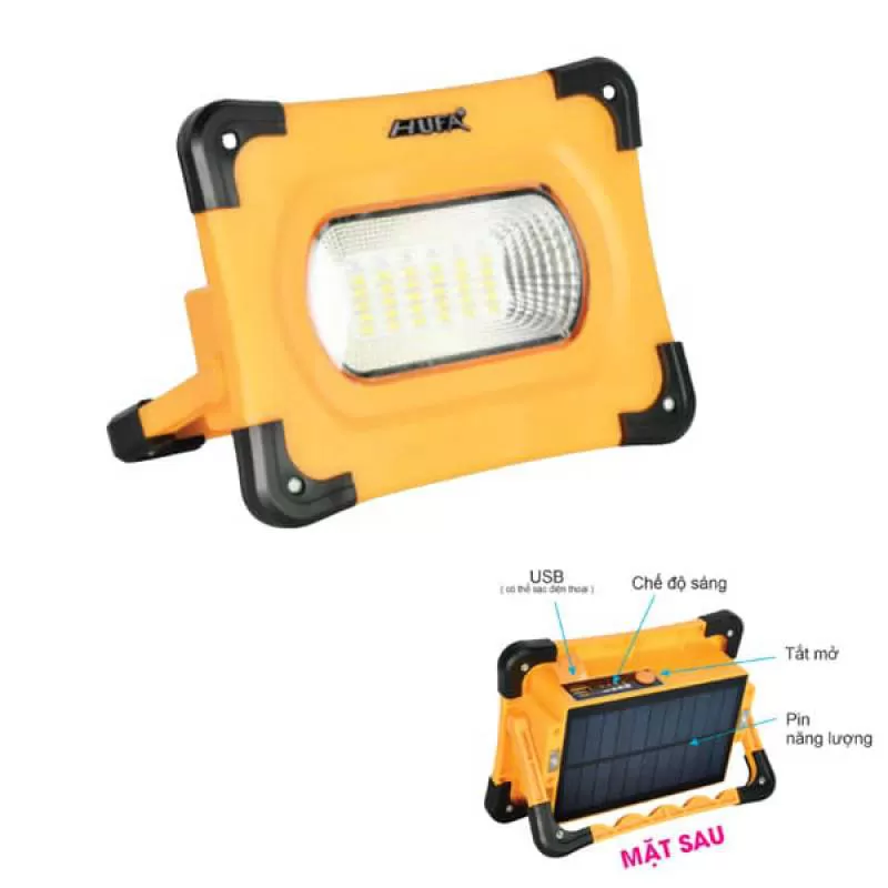 Đèn pha solar năng lượng mặt trời 60W cao cấp HP-FNL15