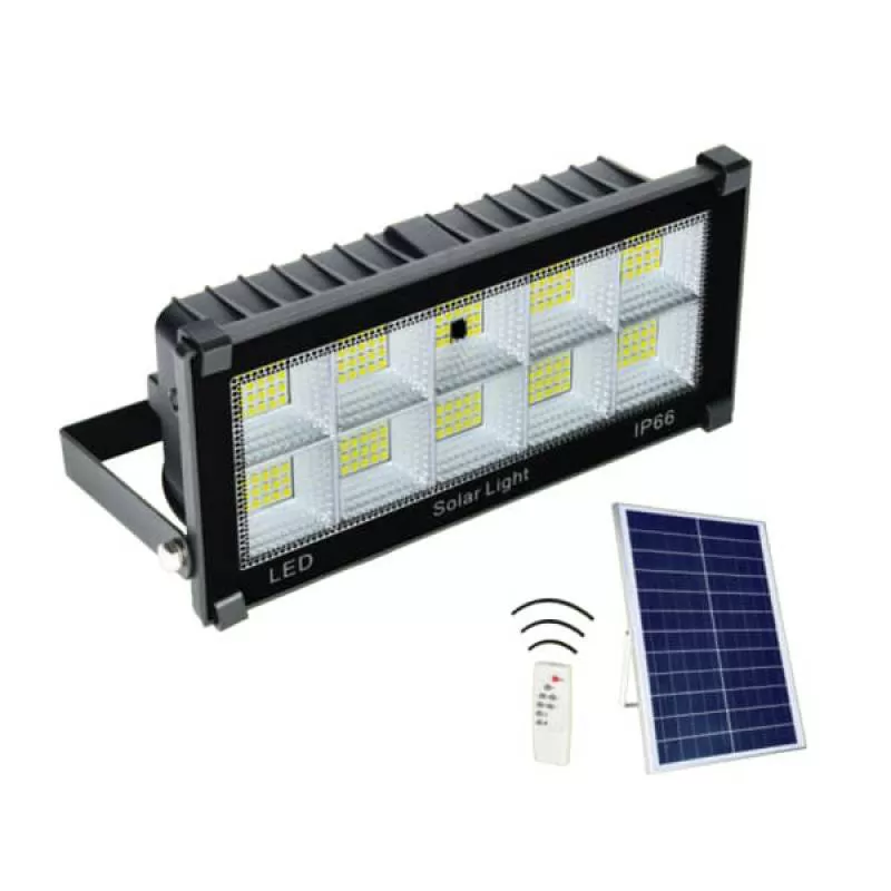 Đèn pha solar năng lượng mặt trời 120W cao cấp HP-FNL17