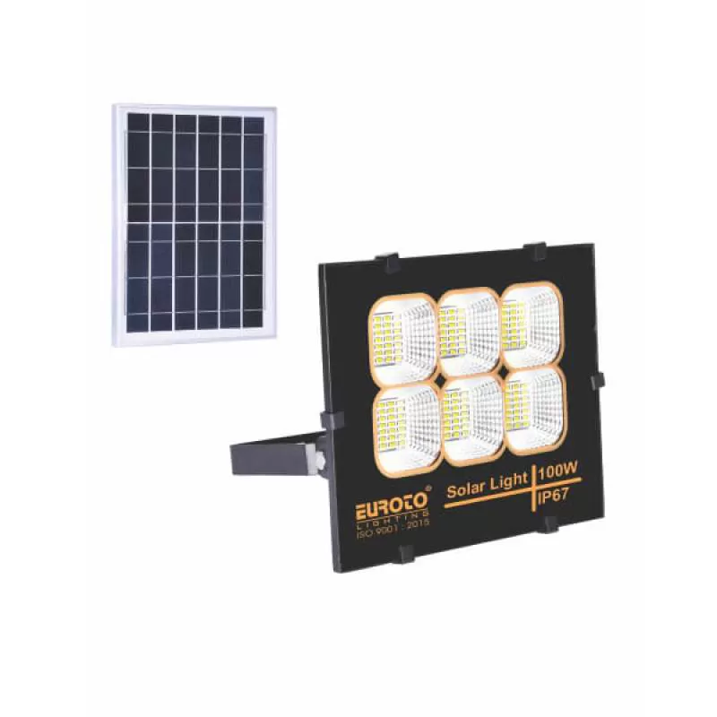 Đèn pha solar năng lượng mặt trời 100W cao cấp EC-SOLAR64