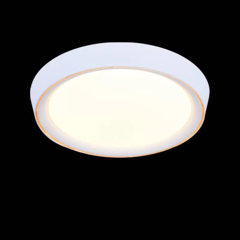 Đèn mâm áp trần led tròn viền cam 3 chế độ ánh sáng D400mm EC-MSS634
