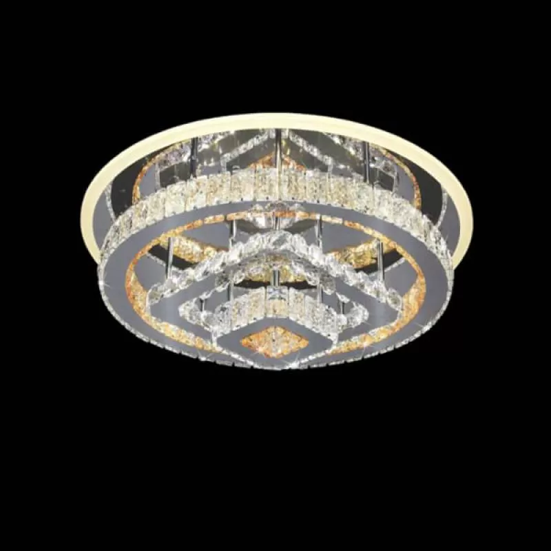Đèn mâm áp trần led tròn trang trí phòng khách căn hộ D600mm DR-C308 