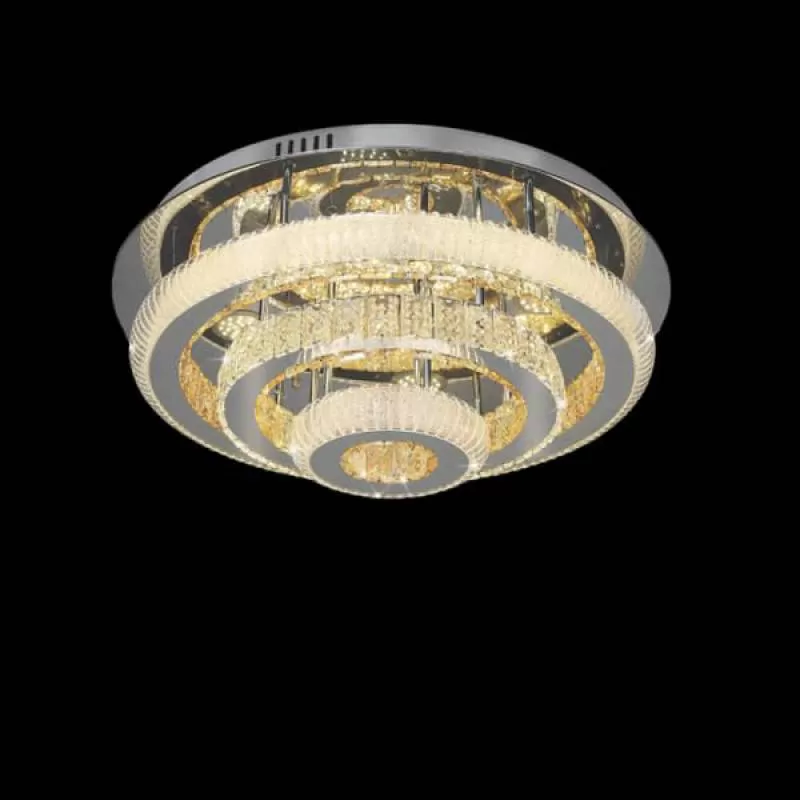 Đèn mâm áp trần led tròn trang trí phòng khách căn hộ D600mm DR-C823 