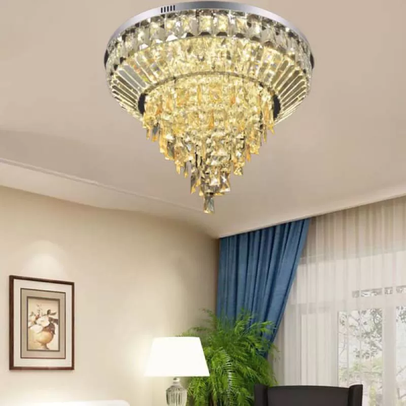 Đèn mâm ốp trần led tròn trang trí 3 chế độ ánh sáng D600mm VA-MT3665