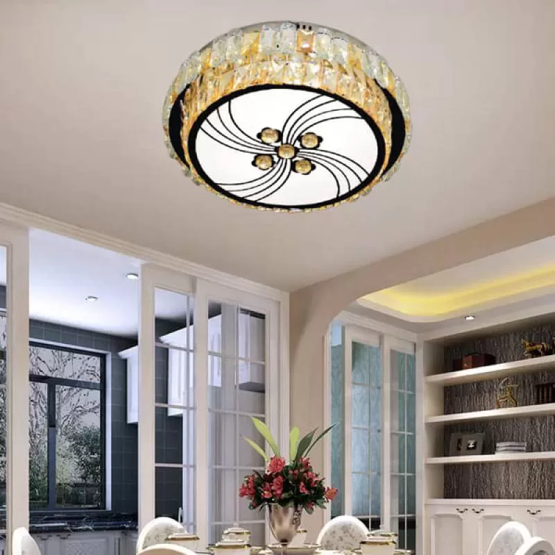 Đèn mâm ốp trần led tròn trang trí 3 chế độ ánh sáng D500mm VA-MT1152