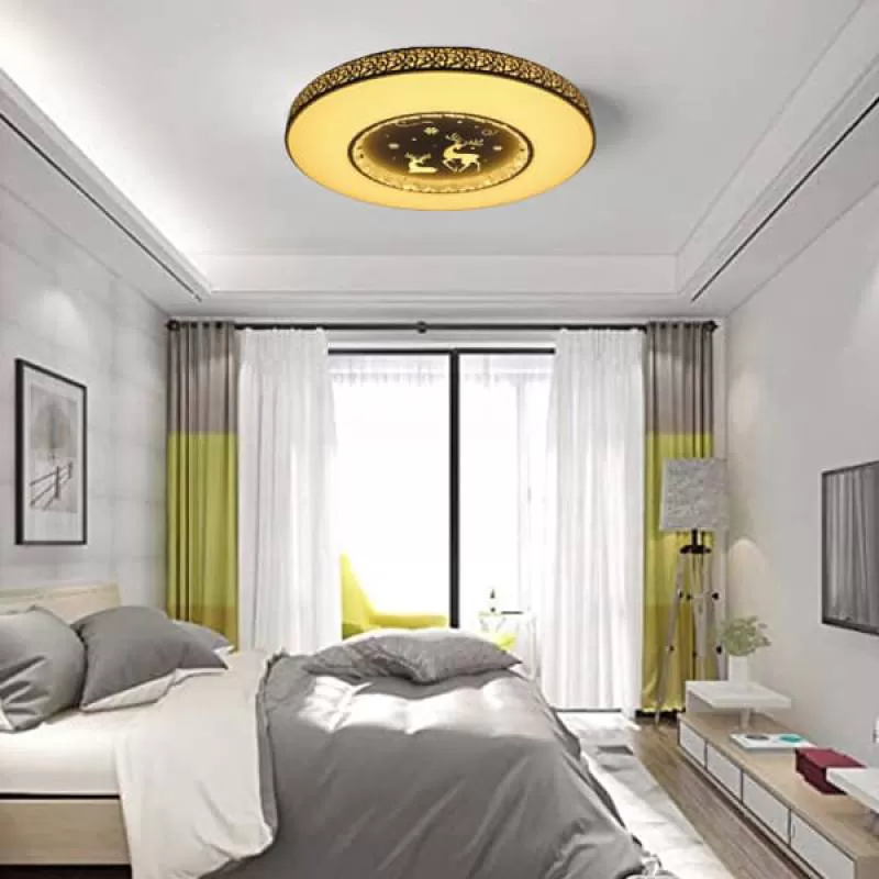 Đèn ốp trần led tròn 3 chế độ ánh sáng gắn phòng ngủ D480mm HP-OT1800D