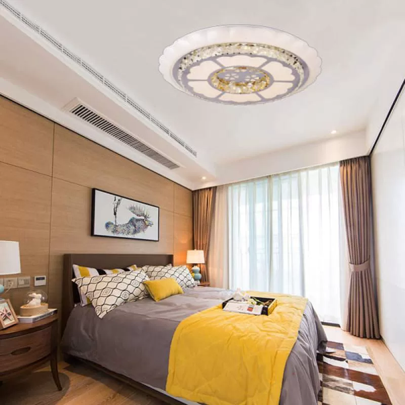 Đèn ốp trần led ánh sáng 3 chế độ phòng ngủ, thay đồ D450mm HP-OT1802B