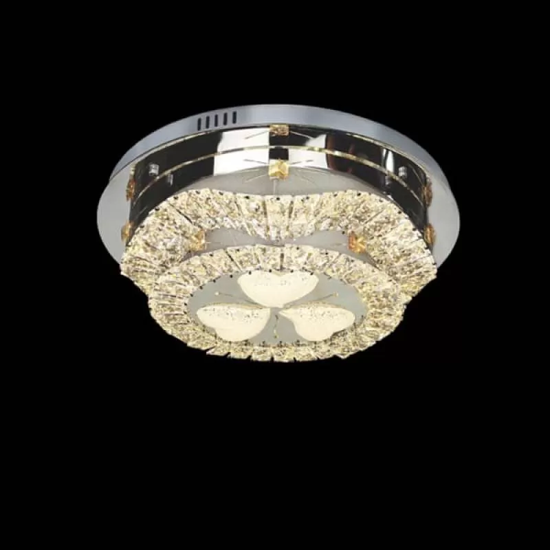 Đèn mâm led tròn ốp trần trang trí phòng ngủ đơn giản D500mm DR-C033